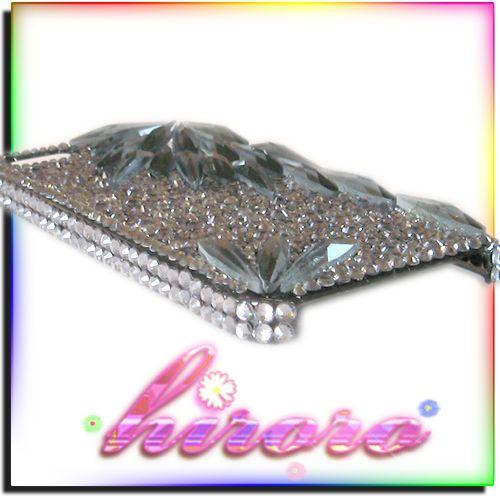 iPhone5/5sケース A級ガラスストーン ロングドロップ ブラックダイヤモンド |  | 05