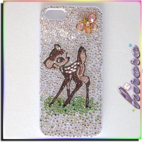 iPhone5/5sケース スワロフスキー バンビと蝶々 |  | 01