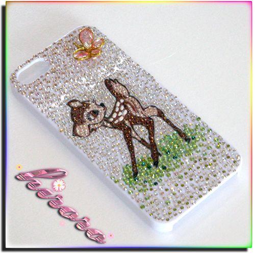 iPhone5/5sケース スワロフスキー バンビと蝶々 |  | 02