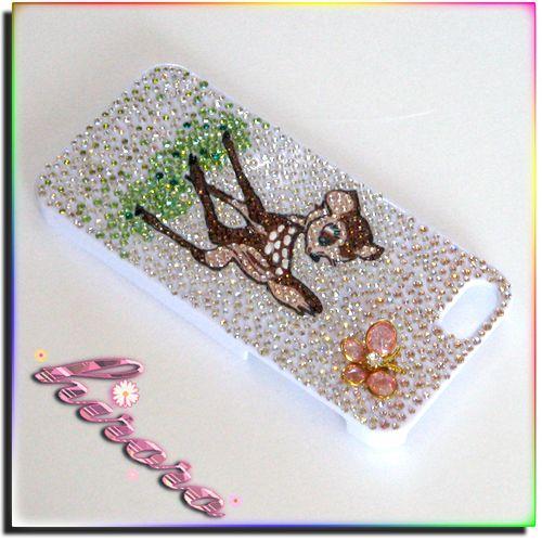 iPhone5/5sケース スワロフスキー バンビと蝶々 |  | 03