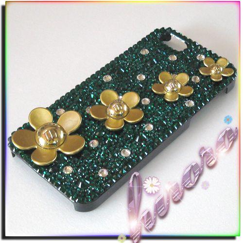 iPhone5/5sケース A級ガラスストーン フラワーパーツ |  | 01