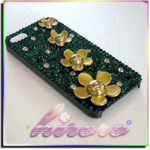 iPhone5/5sケース A級ガラスストーン フラワーパーツ |  | 02