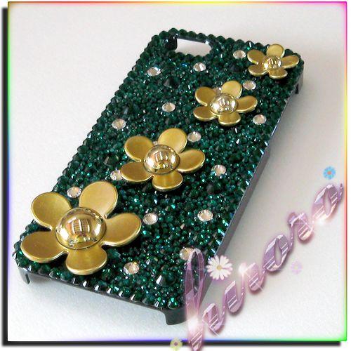 iPhone5/5sケース A級ガラスストーン フラワーパーツ |  | 04