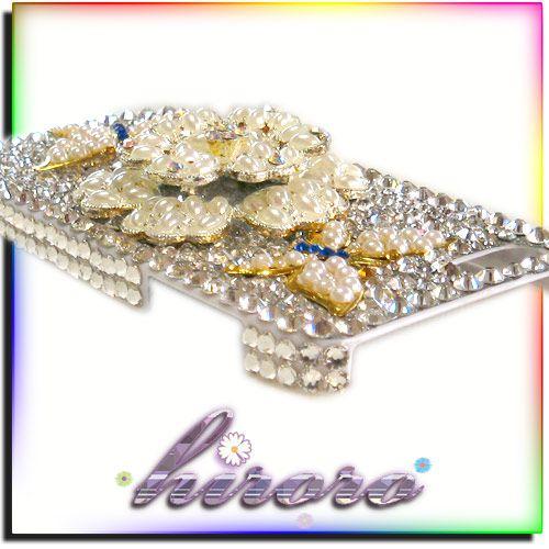 iPhone5/5sケース フラワーパーツ&メタル蝶々スワロフスキー クリスタル約800粒使用 no.15 |  | 03