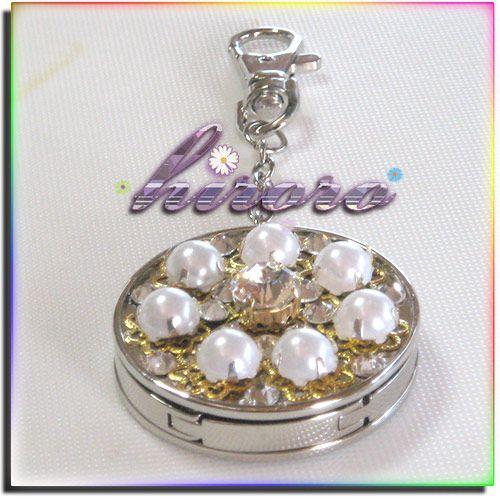 バッグハンガー スワロフスキー 爪付きスワロ＆爪付きパール no.18 | 