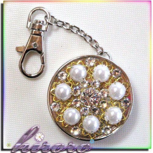 バッグハンガー スワロフスキー 爪付きスワロ＆爪付きパール no.18 |  | 01