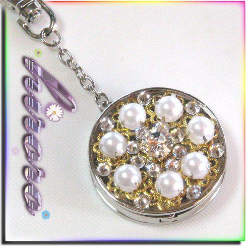 バッグハンガー スワロフスキー 爪付きスワロ＆爪付きパール no.18 |  | 04