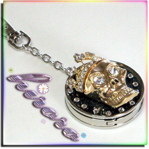 バッグハンガー スワロフスキー スカルゴールド no.20 |  | 02