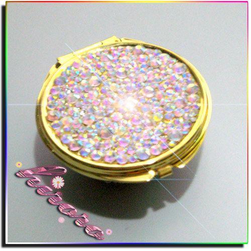 コンパクトミラー ゴールド フラワーパーツ クリスタルストーン no.21 |  | 05
