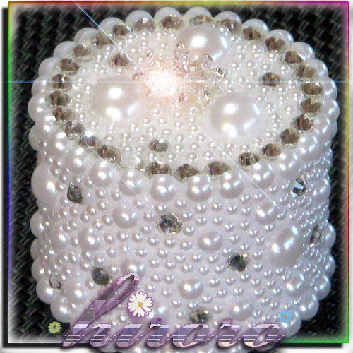 ペットボトルキャップ  ジルコニアとホワイトデコレーション no.24 | 