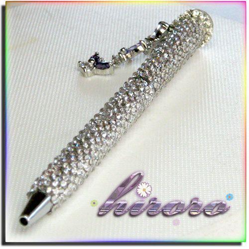 デコ ボールペン 総スワロフスキー 660粒使用 ３連蝶々 no.11 |  | 01