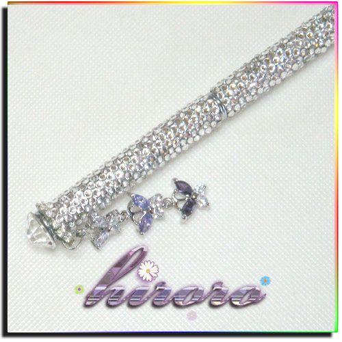 デコ ボールペン 総スワロフスキー 660粒使用 ３連蝶々 no.11 |  | 04