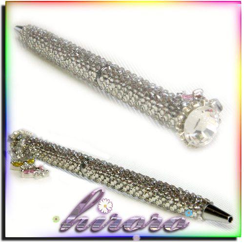 デコ ボールペン 総スワロフスキー 660粒使用 ３連蝶々 no.12 |  | 03