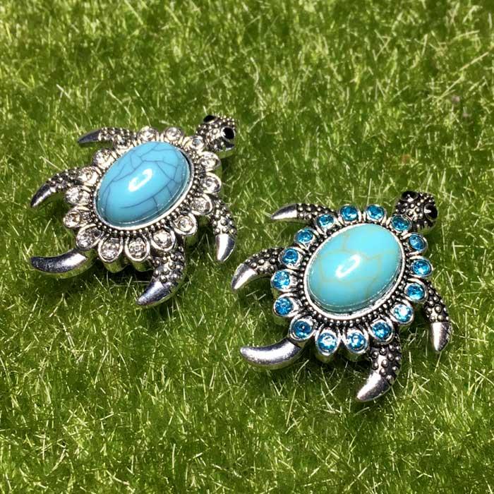 ホヌ ビジュー ゴルフマーカー 大粒のフェイクターコイズ ハットクリップ付 2Colors |  | 03