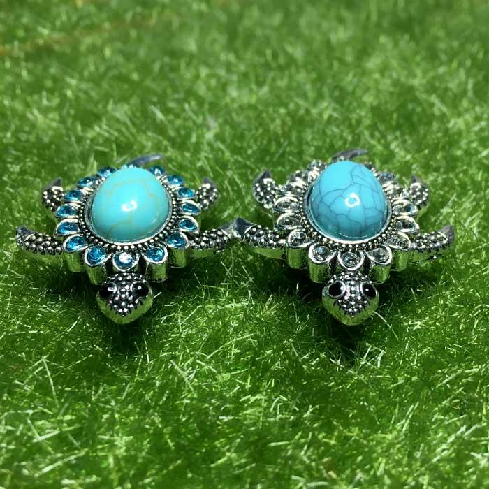 ホヌ ビジュー ゴルフマーカー 大粒のフェイクターコイズ ハットクリップ付 2Colors |  | 04