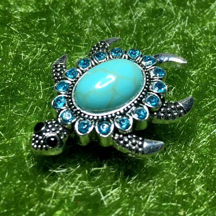 ホヌ ビジュー ゴルフマーカー 大粒のフェイクターコイズ ハットクリップ付 2Colors |  | 01