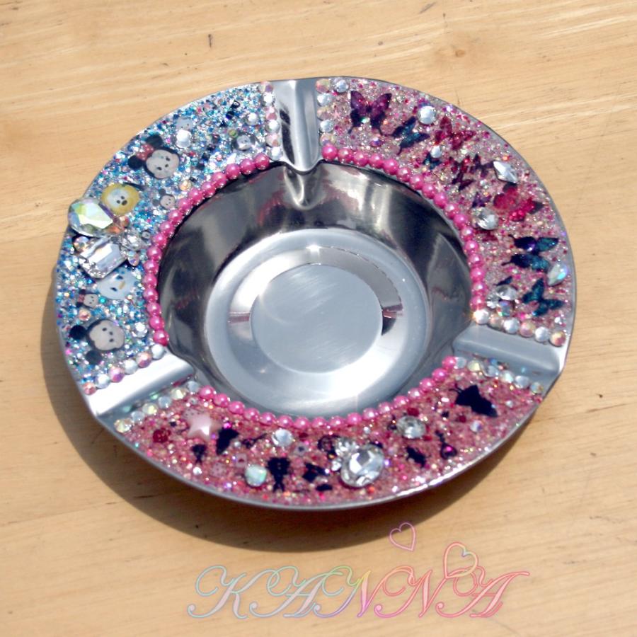 とってもメルヘン♪デコ灰皿 ビジュー 裏に傷有り激安 by Kanna