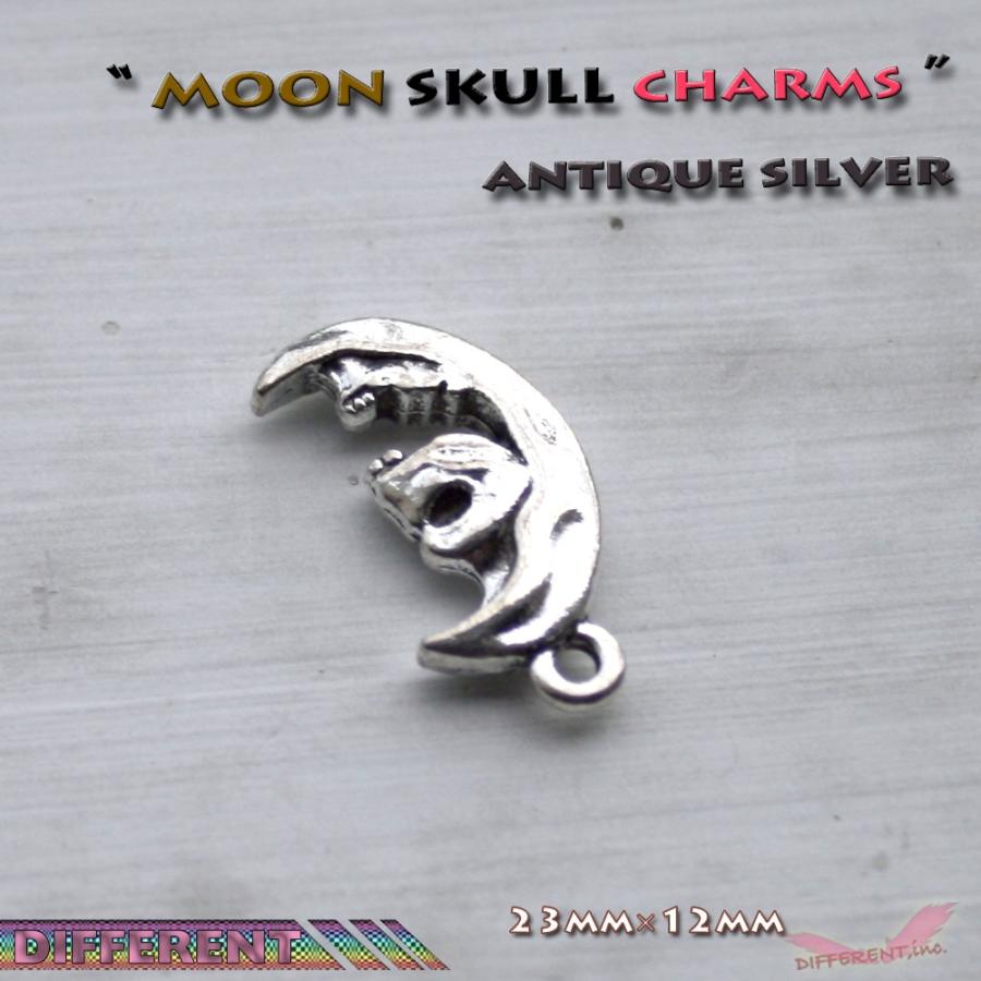 三日月に髑髏 チャーム アクセサリーパーツ |  | 04
