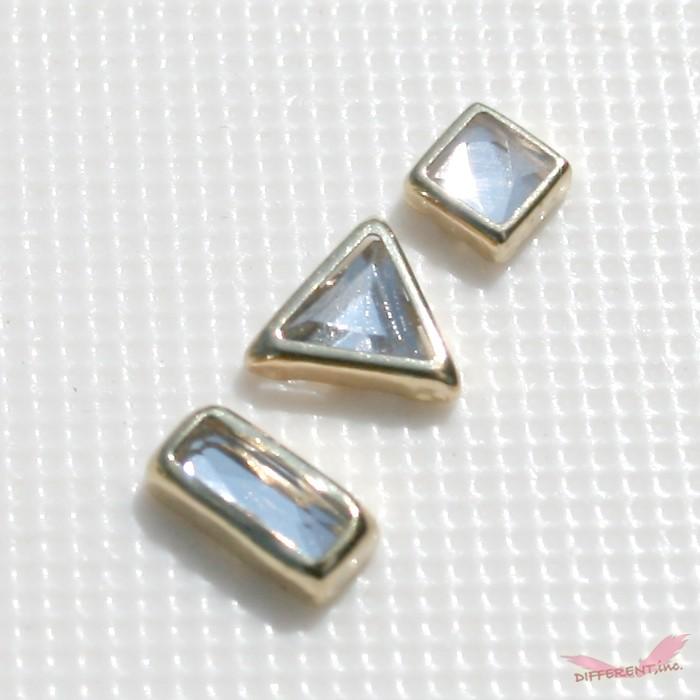 ネイル クリスタル ゴールド 台座 3Type | 