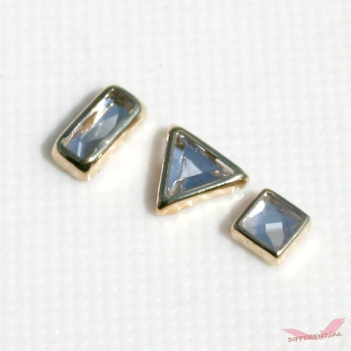 ネイル クリスタル ゴールド 台座 3Type |  | 01