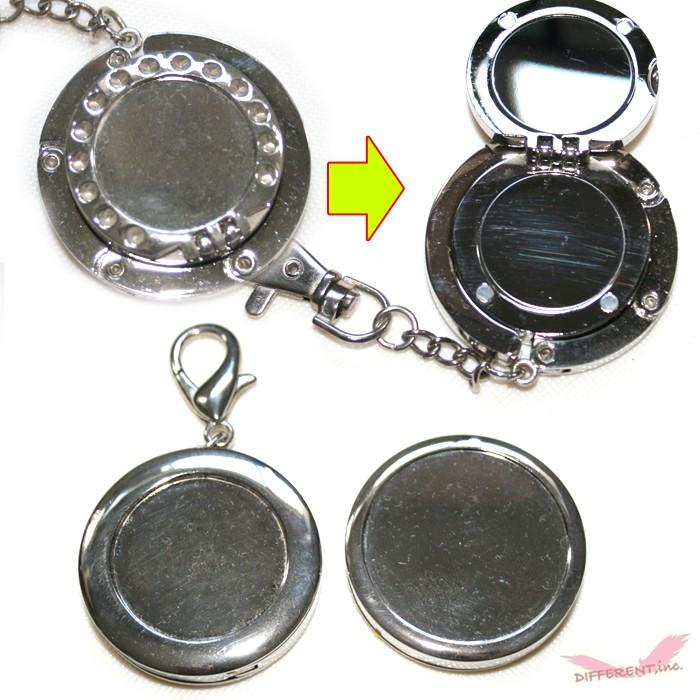 【アウトレット】バッグハンガー ラウンド ハート ミラー タイプ 展示品 | 