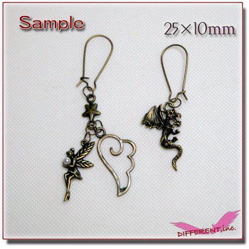 ピアス パーツ フックタイプ  25×10mm 3color |  | 02