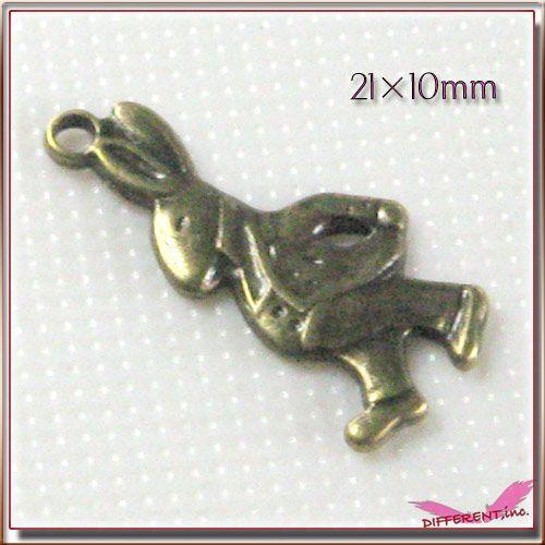 不思議な・・ うさぎ MINI 金古美 デコ＆チャームパーツ |  | 01