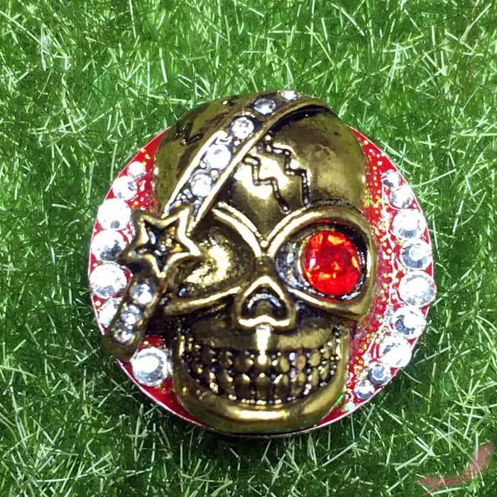 赤い片目のスカル ゴルフマーカー |  | 01