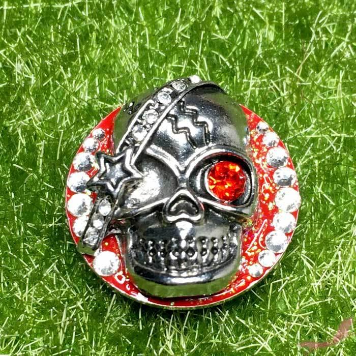 赤い片目のスカル ゴルフマーカー |  | 02