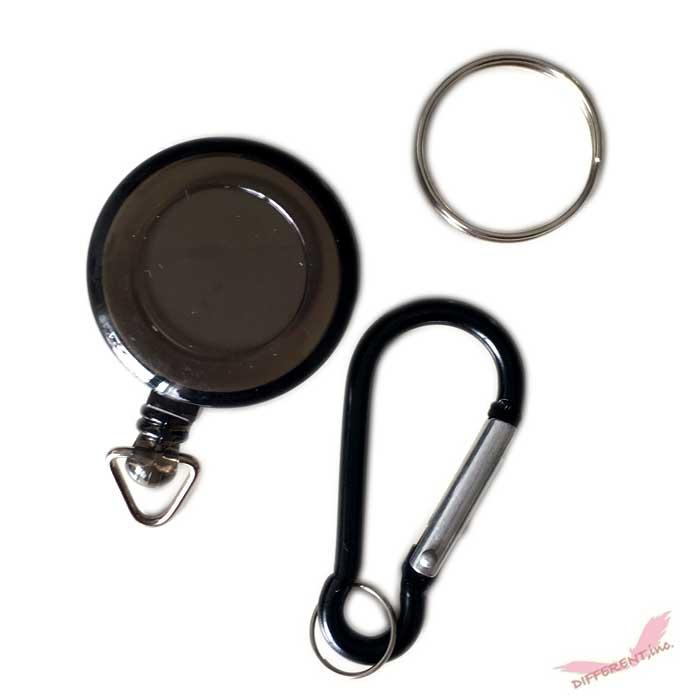 リールキー ホルダー 最長 60cm クリップ カラビナ 付き |  | 06