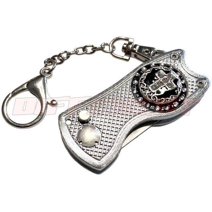 グリーンフォークジャックナイフタイプ 十字架 スワロフスキーゴルフ