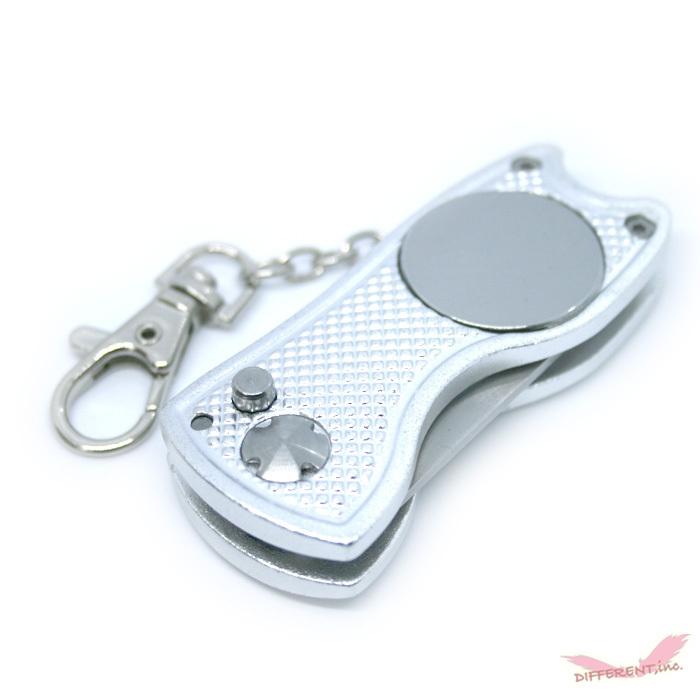 ゴルフ ジャックナイフタイプのリペアツールマーカーセット、キーチェーン付 | 