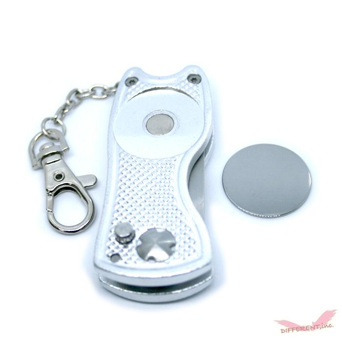 ゴルフ ジャックナイフタイプのリペアツールマーカーセット、キーチェーン付 |  | 04