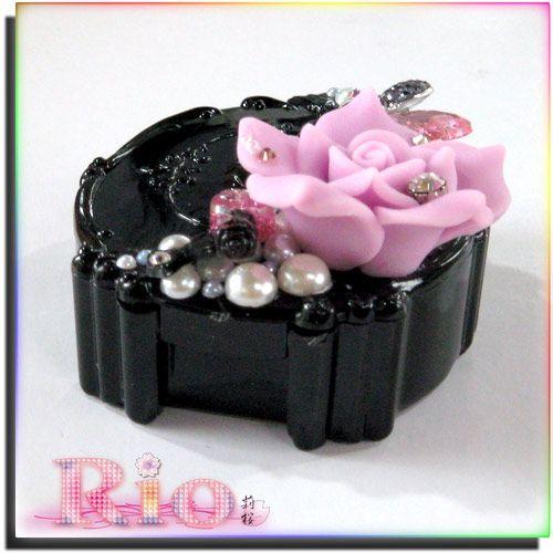 姫盛り コンタクトケース ピンク、ブラック by-rio |  | 03