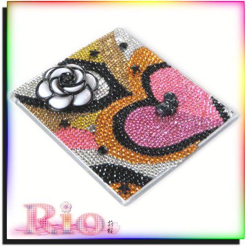 ハートプッチ柄ミラー by-rio | 