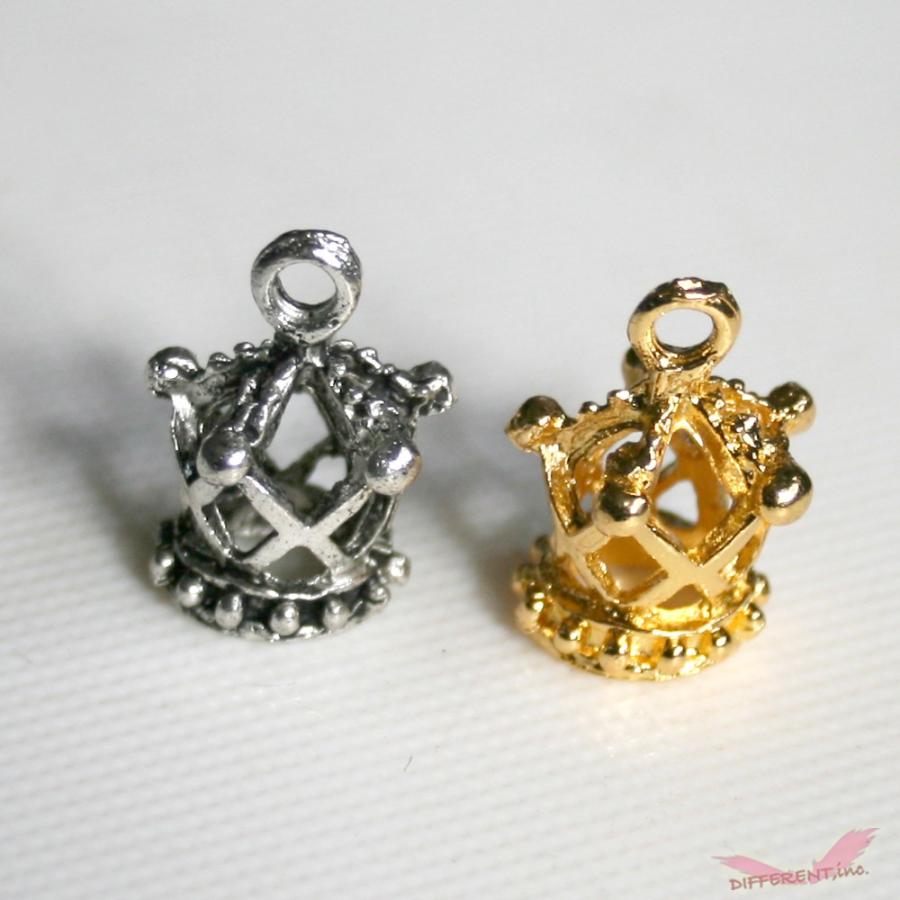 ロイヤルクラウン 3Dチャーム ゴールド/ヴィンテージシルバー |  | 01