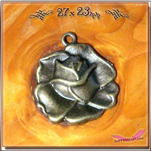 金古美チャーム 花 ROSE 27×23mm | 