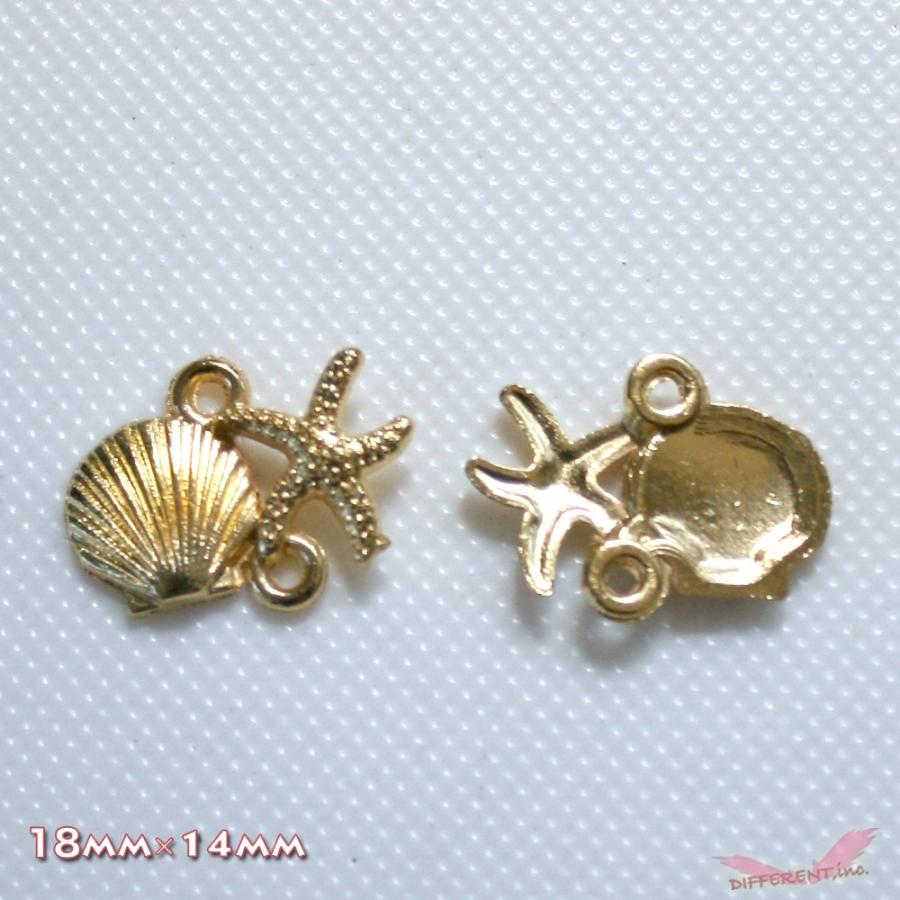 ヒトデ 貝 コネクター アクセサリー 繋ぎ チャームパーツ |  | 03