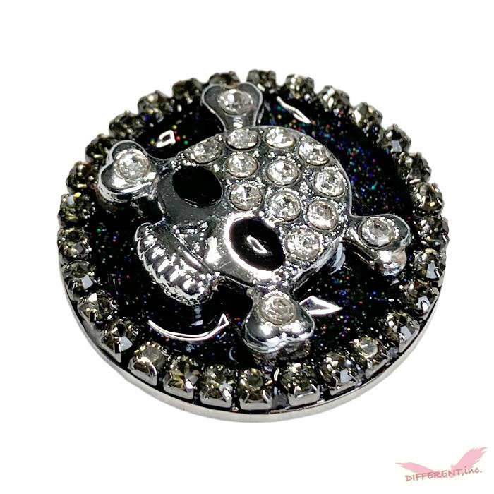 スカル ブラックラメ デコ ゴルフマーカー クリップマグネット付きセット |  | 05