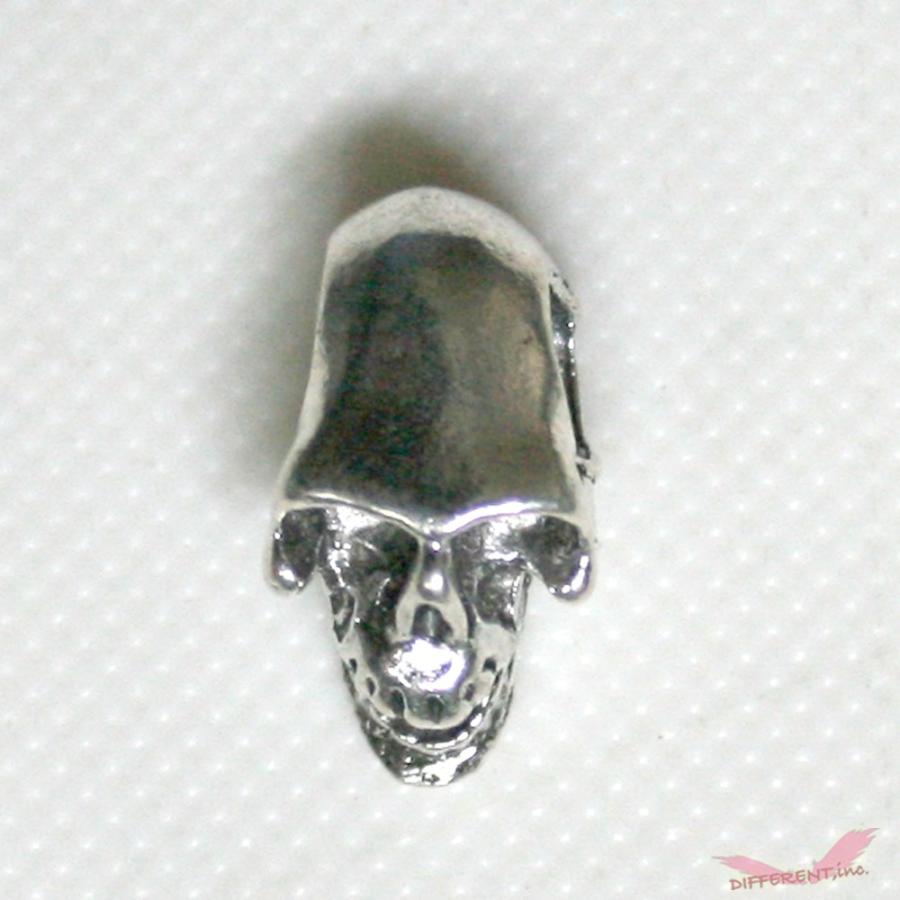 リアル スカルヘッド  メタル ビーズパーツ 横穴 ヴィンテージシルバー |  | 03