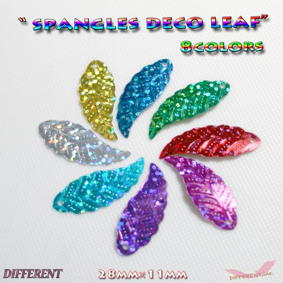 スパンコール デコ リーフ 装飾 イヤリング アクセサリーパーツに |  | 04