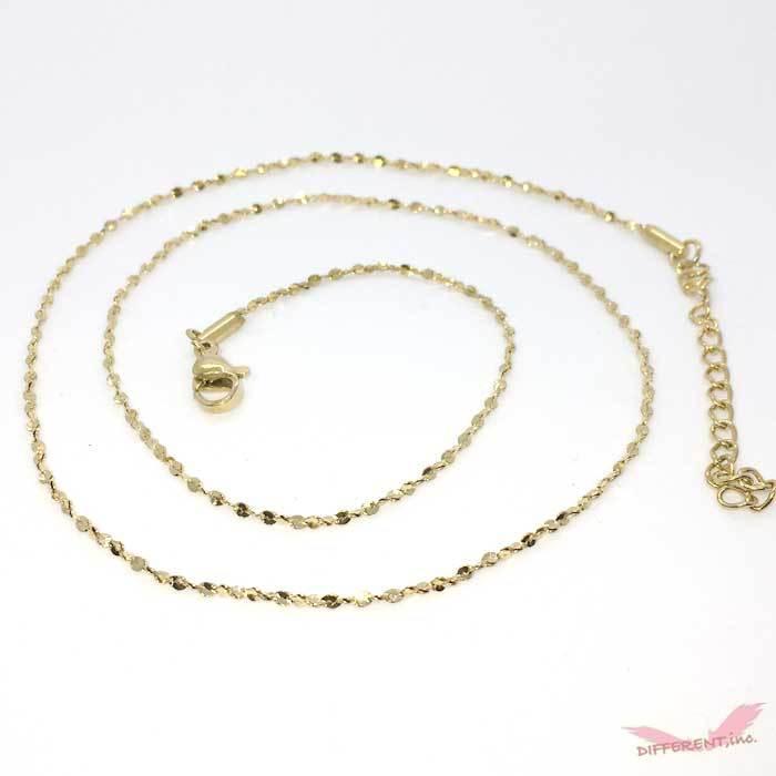 ネックレスチェーン ステンレス製 揺れるマーカー対応 2Colors |  | 02