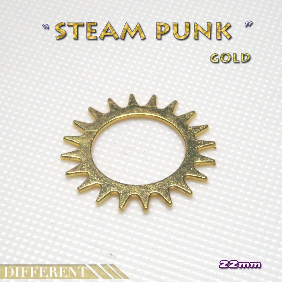 スチームパンク ギザギザ歯車 22mm スチームパンク パーツ Gold Stm22goldb Different 通販 Yahoo ショッピング
