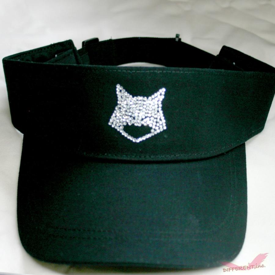 サンバイザー かわいい猫ちゃん デザイン キラキラ ラインストーン Sun Visor Cat Smile Different 通販 Yahoo ショッピング