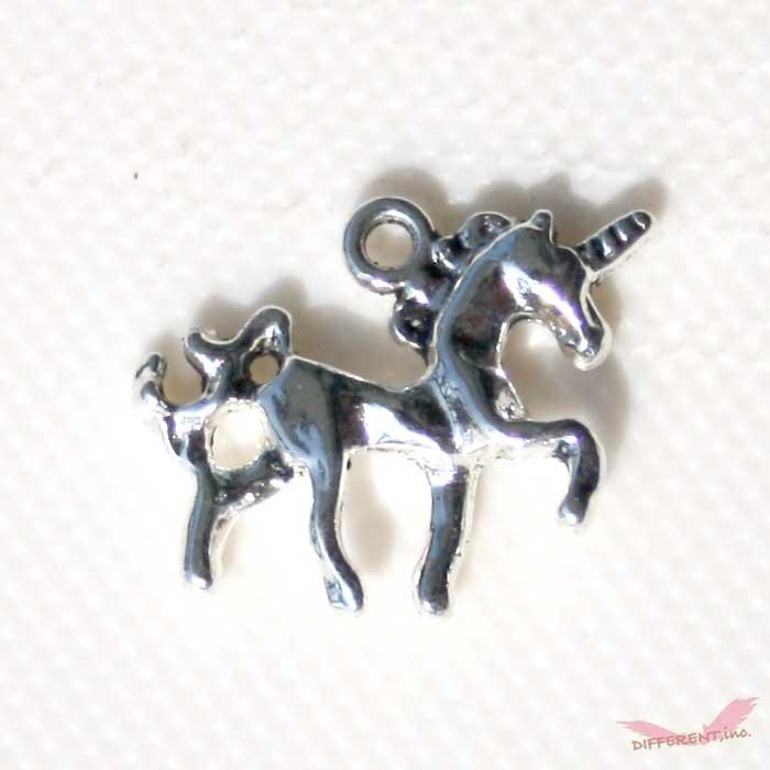 ユニコーン チャーム ヴィンテージシルバー ハンドメイド材料 | 