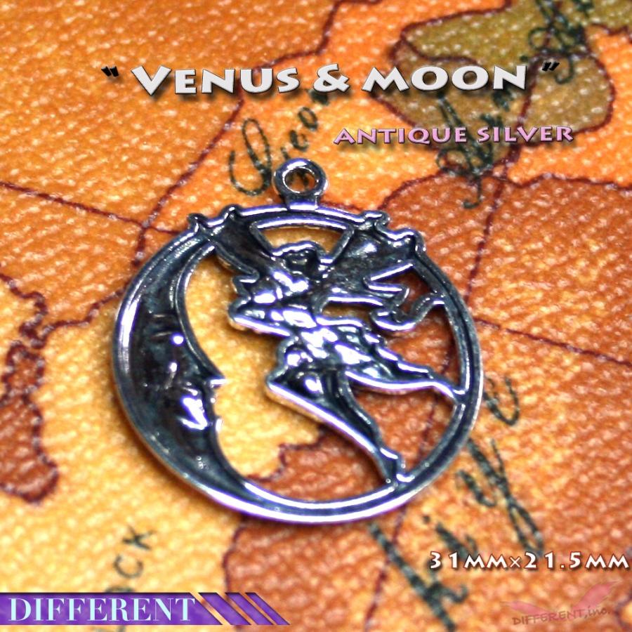 女神と月 チャーム アンティークシルバー ハンドメイド材料 |  | 05