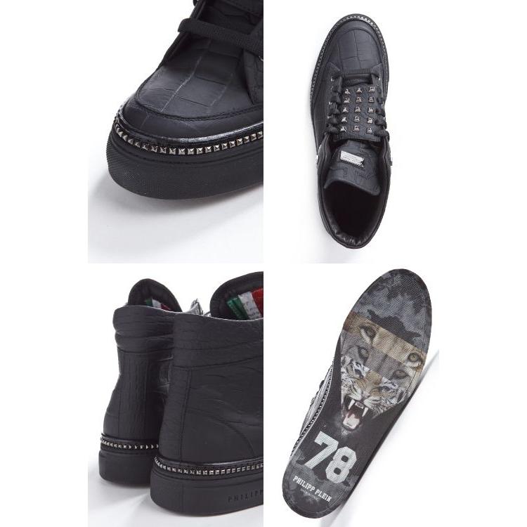 大感謝セール メンズ 靴 ハイカット スニーカー フィリッププレイン Fw14 Plein Philipp 目玉商品dif2 G Sale ブラック Sm1511 シューズ Meorboston Org