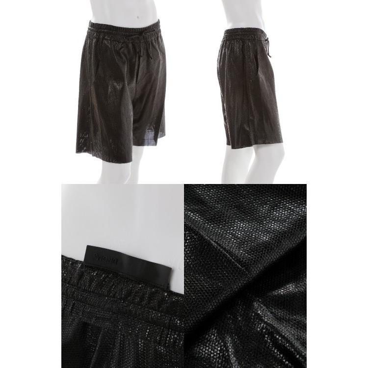ドローム Drome レザーパンツ ショートパンツ ドローム Drome メンズ Dpu7115 D457 ブラック 目玉商品3弾 Diffusion 通販 Yahoo ショッピング