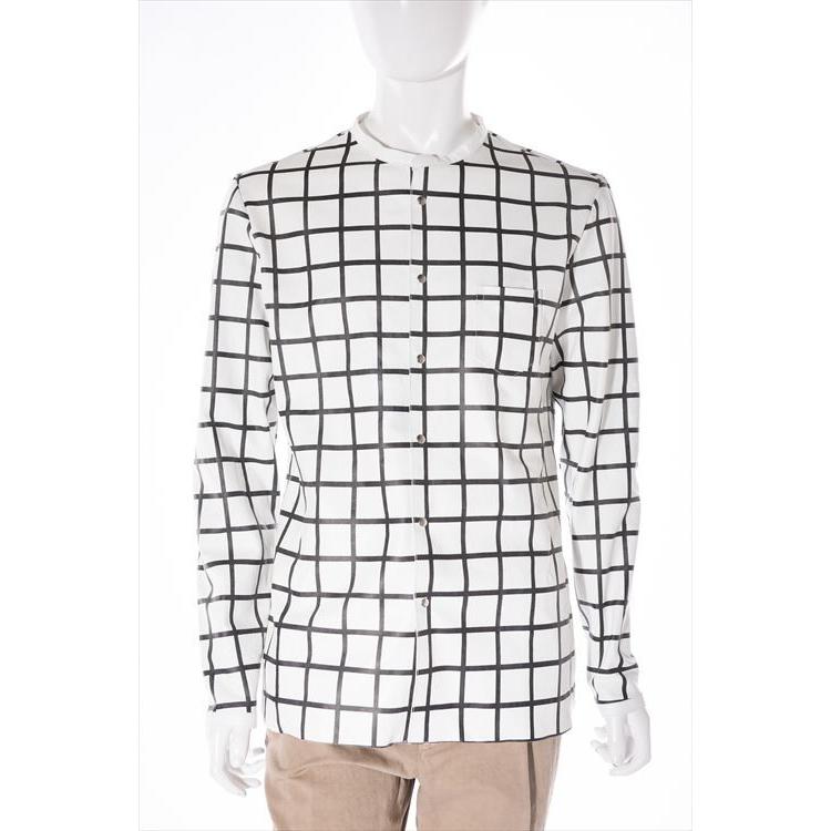 ノーム nome レザーブルゾン レザージャケット ノーカラー メンズ 16251 N407 ホワイト