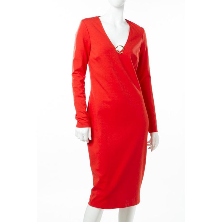 保障できる 17年春夏 クラスロベルトカヴァリ Class Roberto Cavalli ワンピース 長袖 Vネック 4918 レディース D2ioa495 オレンジ 代引不可 Www Ladislexia Net